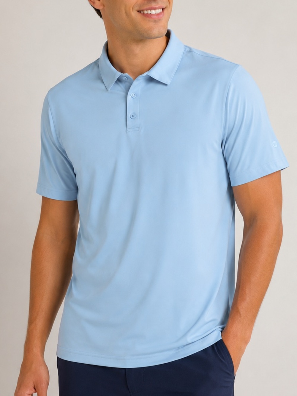 RBX Performance Polo Shirt Men’s Small Light Blue Active Golf Casual NWT